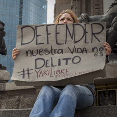 CDHDF y activistas entregaron argumentos a favor de joven presa Foto: César Martínez López CIMAC